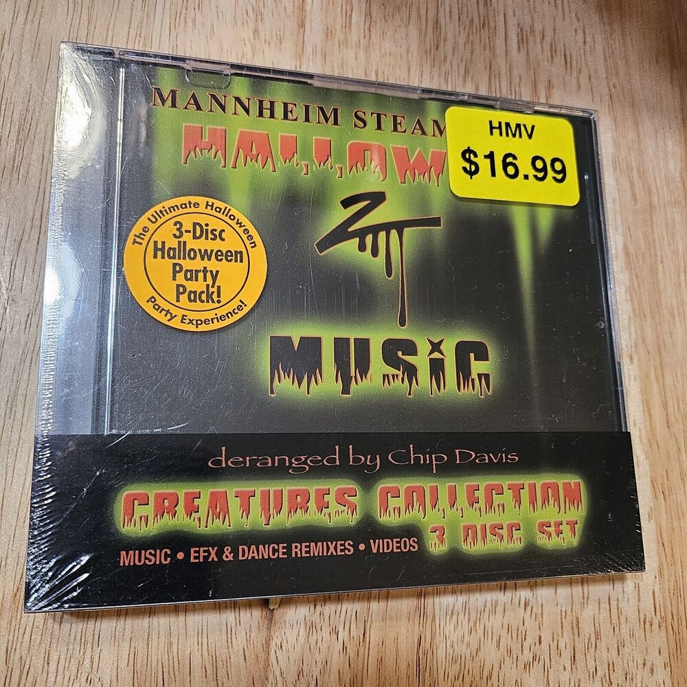 Mannheim Steamroller Monster Mix Halloween CD 3 Disc Set Brand New Sealed 2 Hour